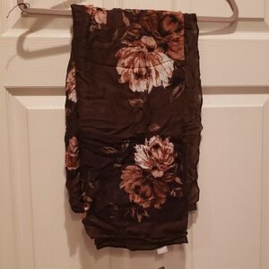 J. Jill Brown Floral Scarf